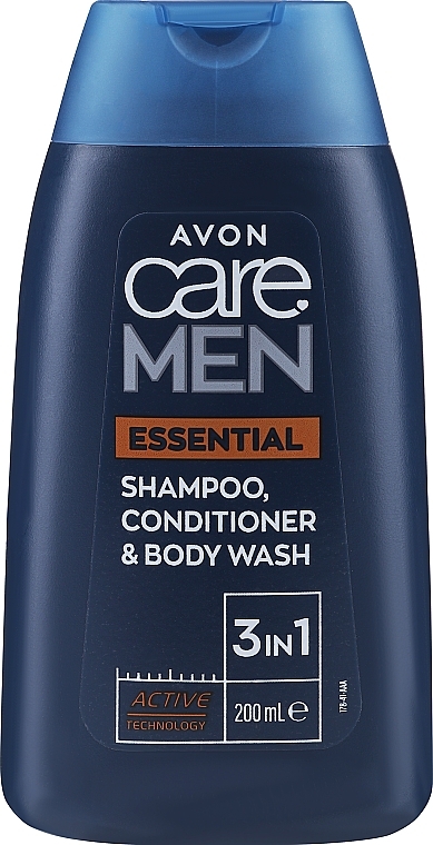 Szampon, odżywka i żel do mycia 3 w 1 dla mężczyzn - Avon Care Man Essentials Shampoo Conditioner And Body Wash — Zdjęcie N1