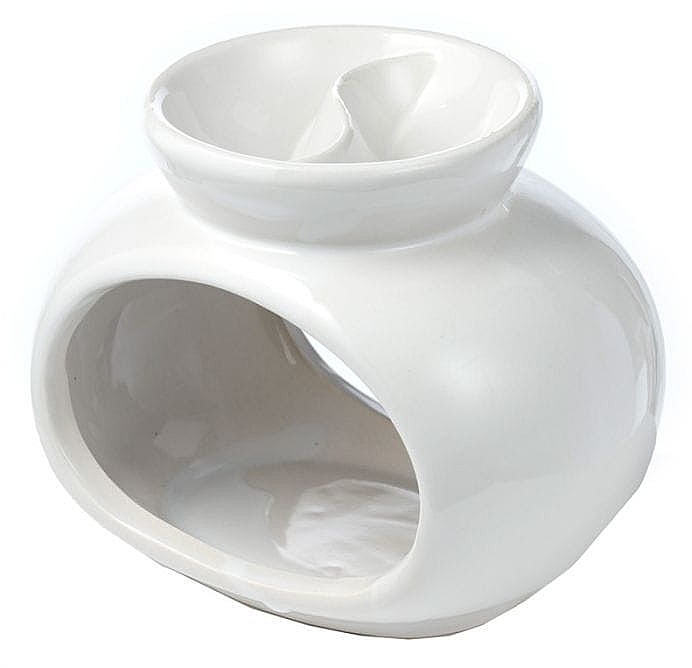 Ceramiczna kominek do wosku, biały - Home Nature — Zdjęcie N1