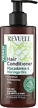 Kup Odżywka do włosów suchych i zniszczonych - Revuele Vegan & Organic Hair Conditioner Macadamia & Moringa Extracts