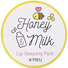 Maska do ust na noc Miód i mleko - A'pieu Honey & Milk Lip Sleeping Pack — Zdjęcie N3