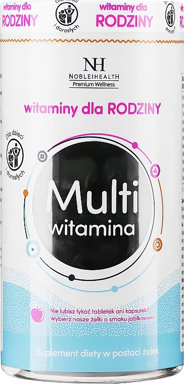 Suplement diety Witaminy dla rodziny - Noble Health Vitamins — Zdjęcie N1