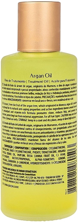 Olej arganowy do włosów - Inoar Argan Treatment Oil — Zdjęcie N1