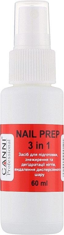 Odtłuszczacz do paznokci w sprayu - Canni Nail Prep — Zdjęcie N1