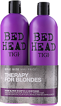 Kup PRZECENA! Zestaw do włosów blond - Tigi Bed Head Dumb Blonde (shm 750 ml + cond 750 ml) *