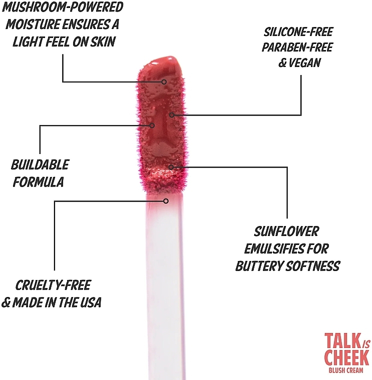 Róż do policzków - TheBalm Talk is Cheek Blush Cream — Zdjęcie N3