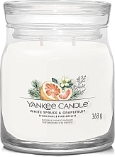 Świeca zapachowa - Yankee Candle White Spruce & Grapefruit Scented Candle  — Zdjęcie N1