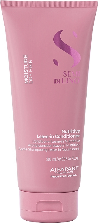 Nawilżająca odżywka bez spłukiwania do włosów suchych - Alfaparf Semi di Lino Moisture Nutritive Leave-In Conditioner