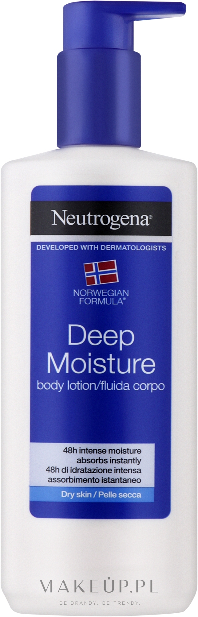 Głęboko nawilżający fluid do twarzy i ciała - Neutrogena Deep Moisture Body Lotion Crema Fluida — Zdjęcie 250 ml