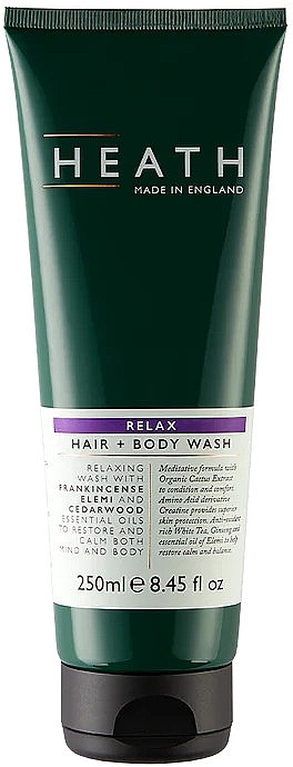 Relaksujący żel do mycia włosów i ciała - Heath Relax Hair + Body Wash — Zdjęcie N1