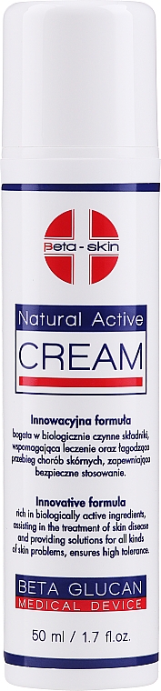Aktywny krem łagodzący przebieg chorób skórnych - Beta-Skin Natural Active Cream — Zdjęcie N3