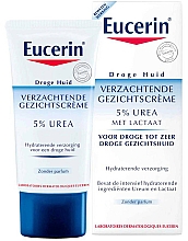 Zmiękczający krem do twarzy - Eucerin UreaRepair Face Cream 5% Urea — Zdjęcie N1
