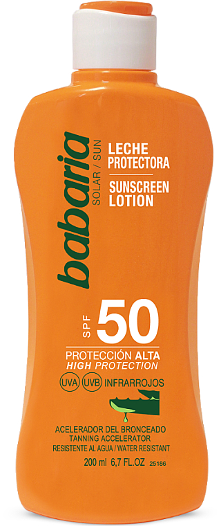 Balsam przeciwsłoneczny SPF 50 - Babaria SPF 50 Sunscreen Lotion With Aloe Vera — Zdjęcie N1