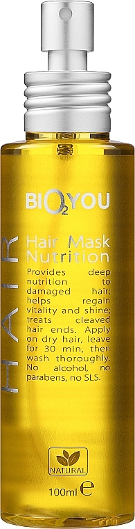Maska do włosów Odżywiająca - Bio2You Natural Hair Mask — Zdjęcie N1