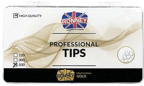 Przezroczyste tipsy - Ronney Professional Tips  — Zdjęcie N1