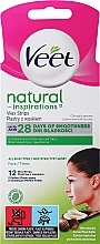 Kup Plastry z woskiem z masłem shea do depilacji twarzy - Veet Natural Inspirations Wax Strips