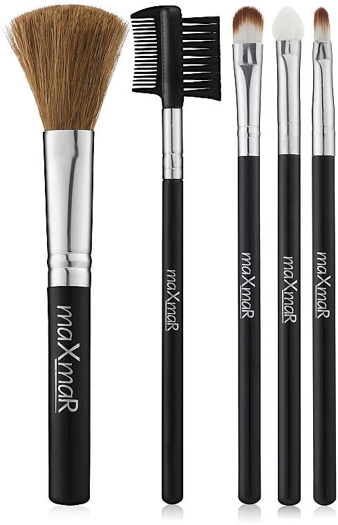 Zestaw do makijażu MB-200, 5 szt - MaxMar Brushes Set — Zdjęcie N1