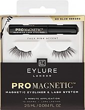 Kup Zestaw - Eylure Pro Magnetic Kit Faux Mink Accent (false/eyelashes + eyeliner/2.5ml)