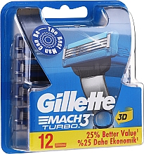 Kup Wymienne ostrza do maszynki, 12 szt. - Gillette Mach3 Turbo