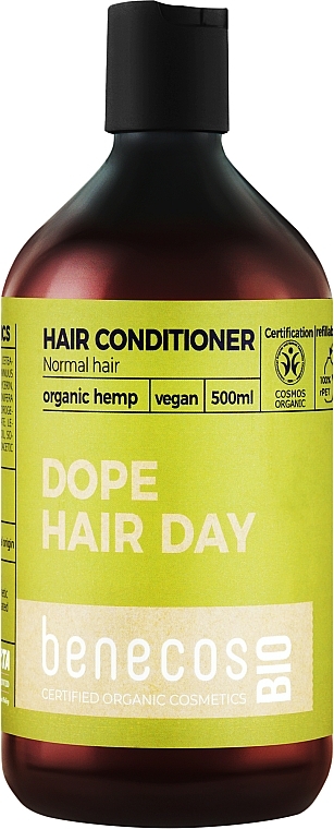 Odżywka do włosów - Benecos Normal Hair Organic Hemp Oil Conditioner — Zdjęcie N1