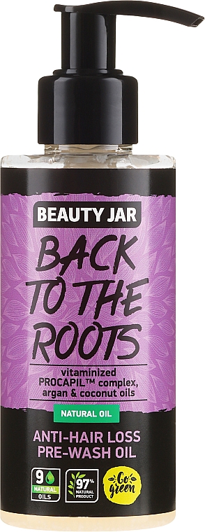 Olejek przeciw wypadaniu włosów - Beauty Jar Back To The Roots Anti-Hair Loss Pre-Wash Oil — Zdjęcie N1