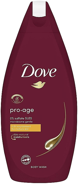 Nawilżający żel pod prysznic do skóry dojrzałej - Dove Pro Age Body Wash — Zdjęcie N1