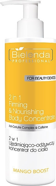 Ujędrniająco-odżywczy koncentrat do ciała 2 w 1 - Bielenda Professional Mango Boost 2 In 1 Firming & Nourishing Body Concentrate — Zdjęcie N1