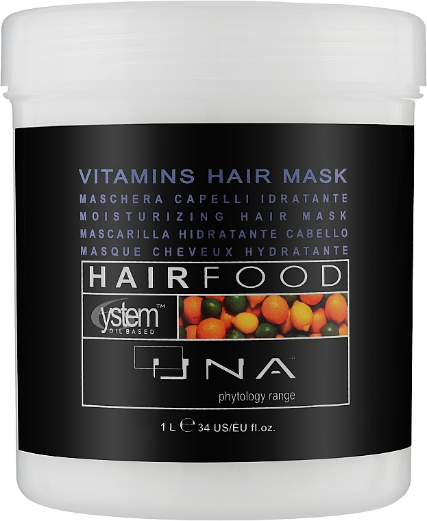 Maska do nawilżania włosów z witaminami - Una Hair Food Vitamins Hair Treatment