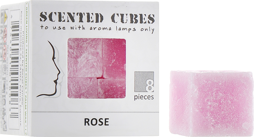 Wosk do kominka Róża - Scented Cubes Rose Candle — Zdjęcie N1