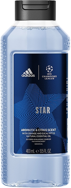 Żel pod prysznic - Adidas Champions League Star Aromatic & Citrus Scent Natural Essential Oil Shower Gel — Zdjęcie N2
