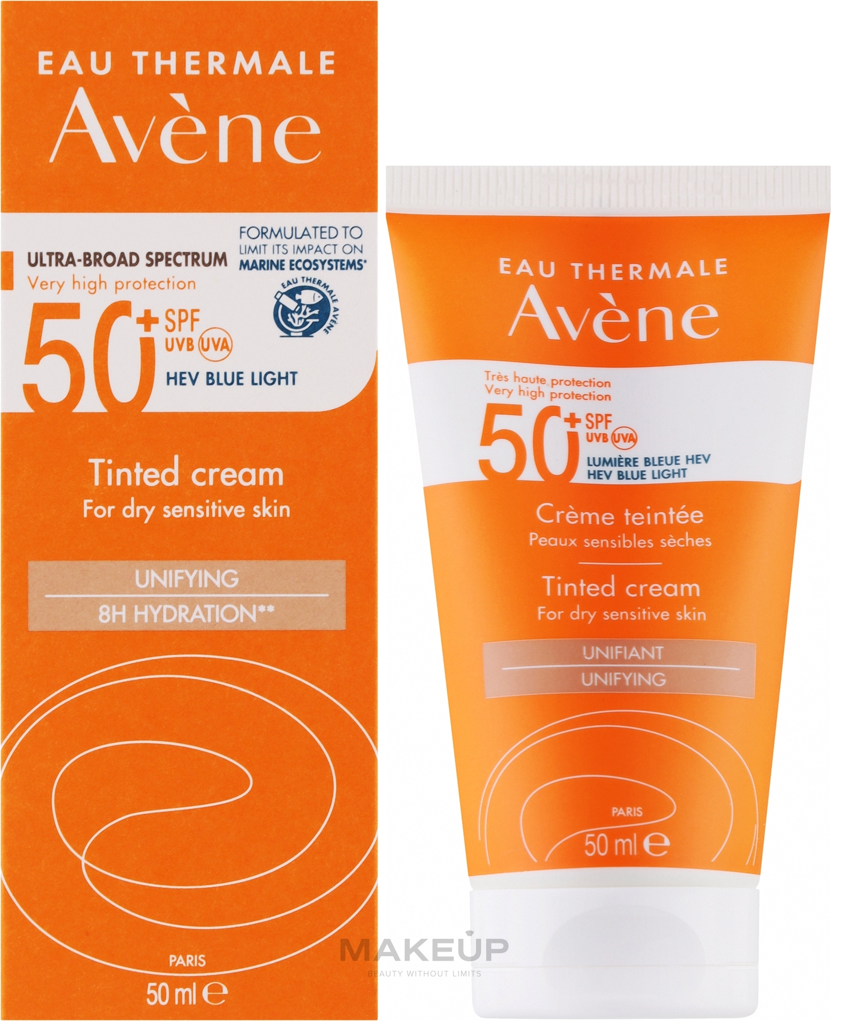 Podkład przeciwsłoneczny do suchej skóry wrażliwej - Avene Tinted Creme SPF50+ — Zdjęcie 50 ml