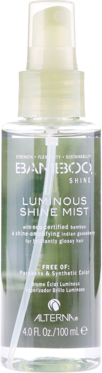 Nabłyszczająca mgiełka w sprayu do stylizacji włosów Ekstrakt z bambusa - Alterna Bamboo Shine Luminous Mist