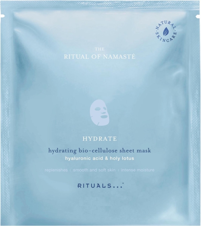 Nawilżająca maska do twarzy na tkaninie - Rituals The Ritual of Namaste Hydrating Sheet Mask  — Zdjęcie N1