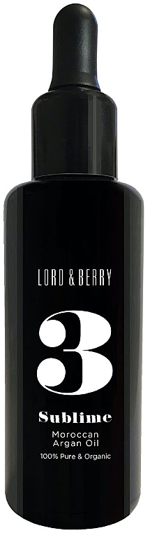 Marokański olejek araganowy do twarzy - Lord & Berry 3 Sublime Moroccan Argan Oil — Zdjęcie N1