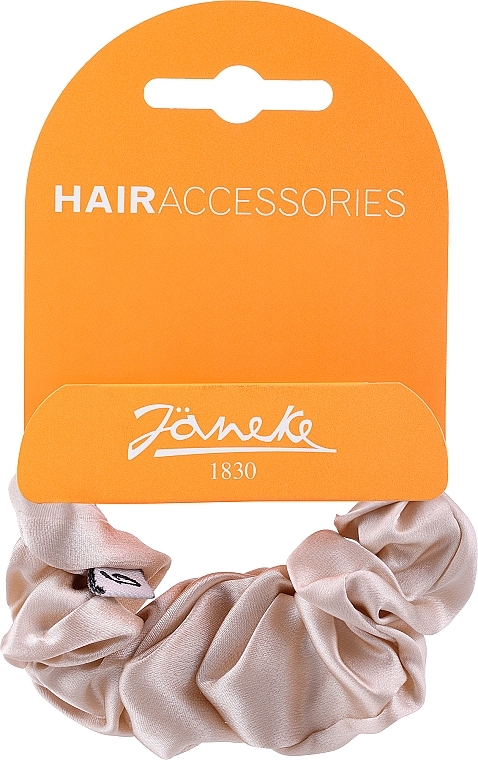 Opaska do włosów z tkaniny CM7000, beżowa - Janeke Elastic Scrunchie — Zdjęcie N1