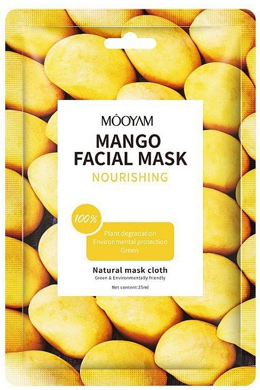 Maska w płachcie z ekstraktem z mango - Mooyam Mango Facial Mask — Zdjęcie N1