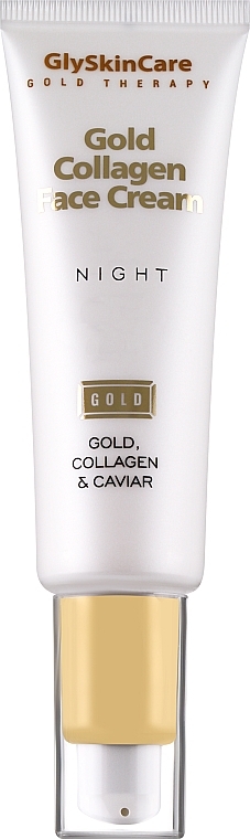 Kolagenowy krem do twarzy ze złotem na noc - GlySkinCare Gold Collagen Night Face Cream — Zdjęcie N1