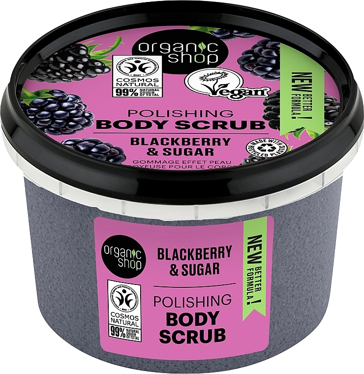 Peeling do ciała Jeżyna - Organic Shop Polishing Body Scrub Blackberry & Sugar — Zdjęcie N1