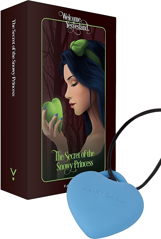 Miniwibrator, naszyjnik, niebieski - Fairygasm PleasureStone — Zdjęcie N1