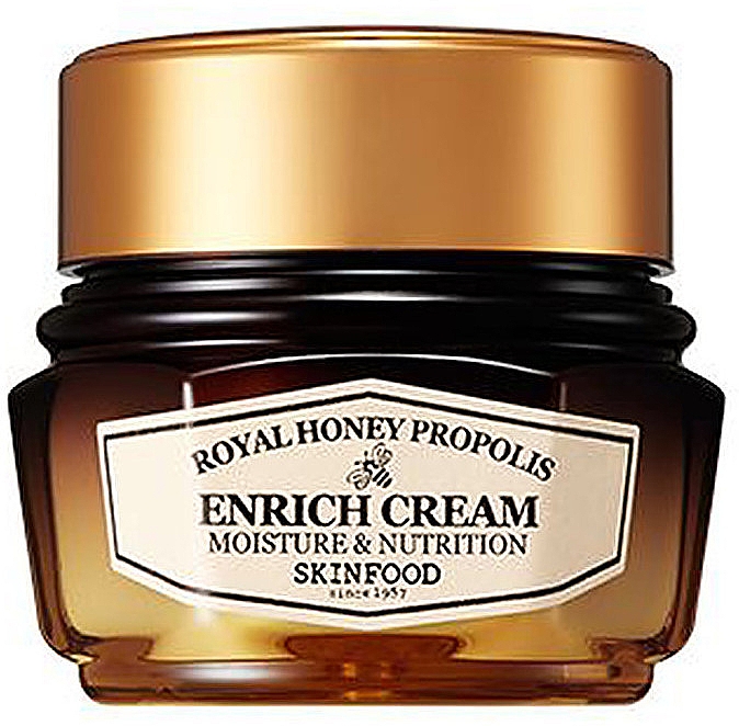 Nawilżająco-regenerujący krem do twarzy - Skinfood Royal Honey Propolis Enrich Cream — Zdjęcie N1