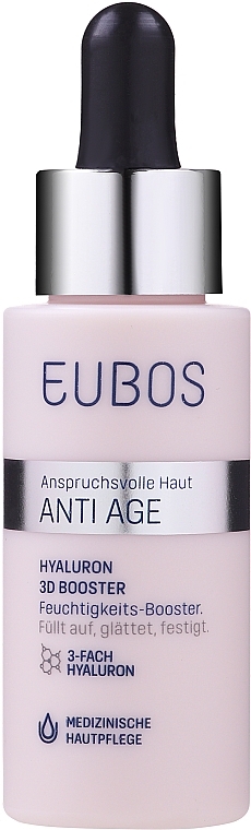 Przeciwzmarszczkowe serum do twarzy z kwasem hialuronowym - Eubos Med Anti Age Hyaluron 3D Booster — Zdjęcie N1