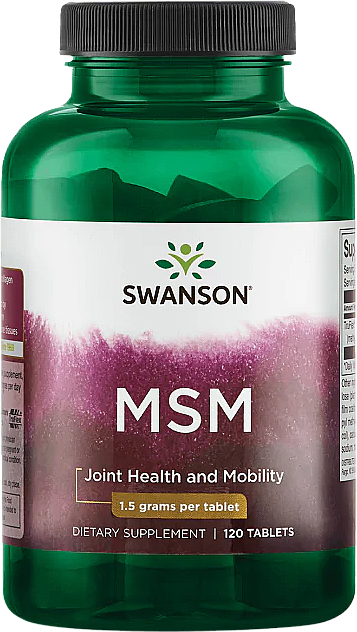 Suplement diety Metylosulfonylometan, 1,5 g - Swanson MSM — Zdjęcie N1