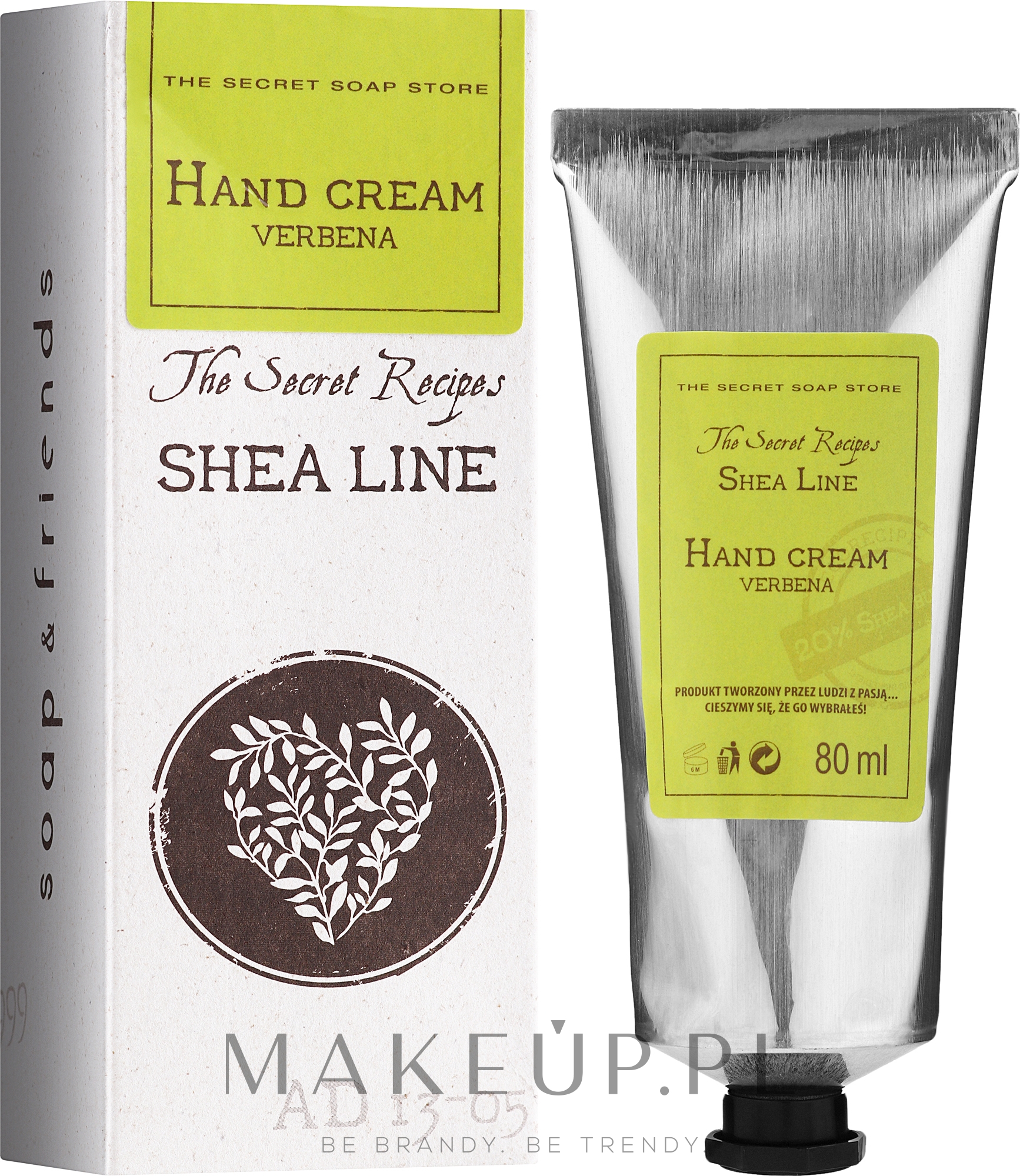 Krem do rąk z werbeną - Soap&Friends Shea Line Hand Cream Verbena — Zdjęcie 80 ml