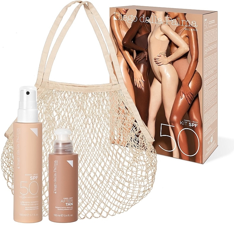 Zestaw - Diego Dalla Palma Sun Kit Spray SPF50 (sun/lot/150ml + after/sun/balm/100ml + bag) — Zdjęcie N1