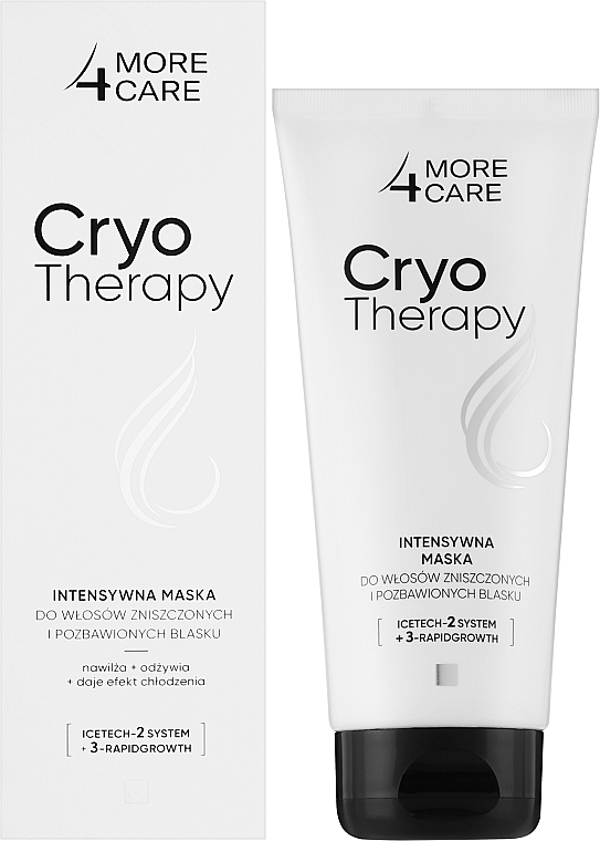 Intensywna maska ​​do włosów zniszczonych i matowych - More4Care Cryo Therapy Intensive Mask — Zdjęcie N2