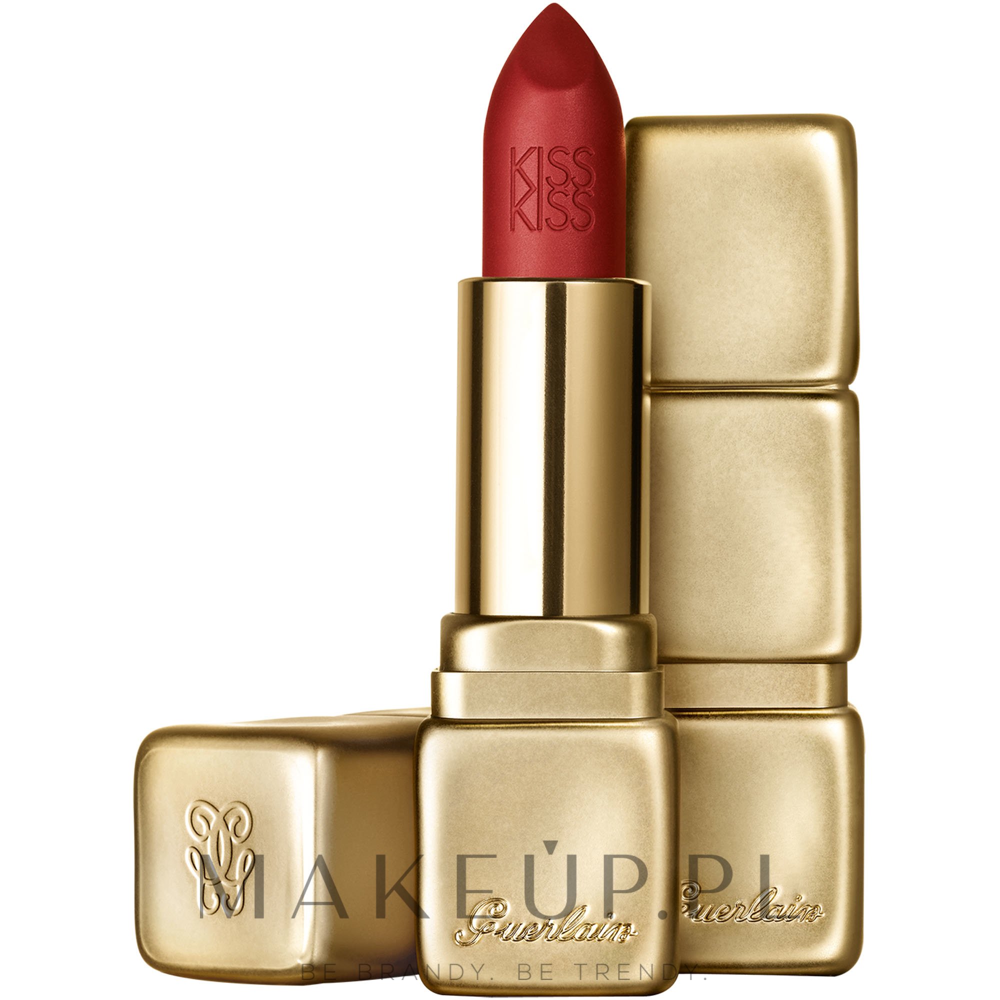 Nawilżająca matowa szminka do ust - Guerlain KissKiss Matte Lipstick — Zdjęcie M330 - Spicy Burgundy
