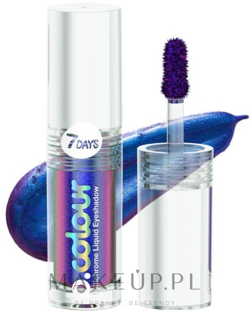 Multichromatyczny cień do powiek w płynie - 7 Days B.Colour Multichrome Liquid Eyeshadow — Zdjęcie 01 - Sapphire