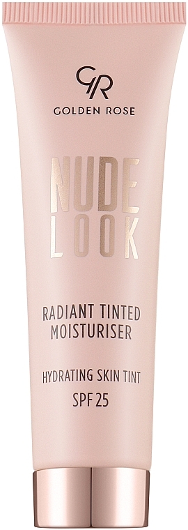 Rozświetlający podkład nawilżający do twarzy SPF 25 - Golden Rose Nude Look Radiant Tinted Moisturiser