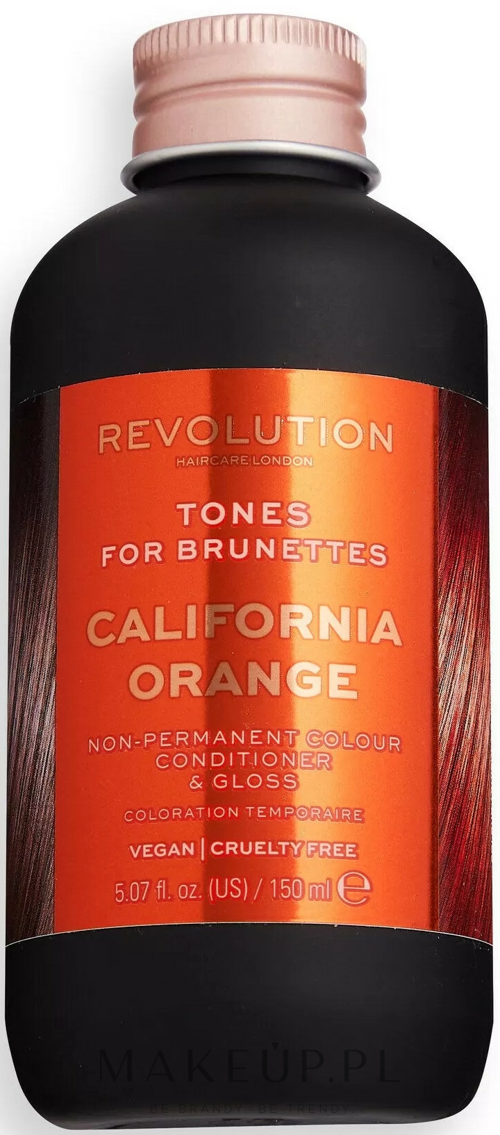 Koloryzujący balsam do brązowych włosów - Makeup Revolution Tones For Brunettes — Zdjęcie California Orange