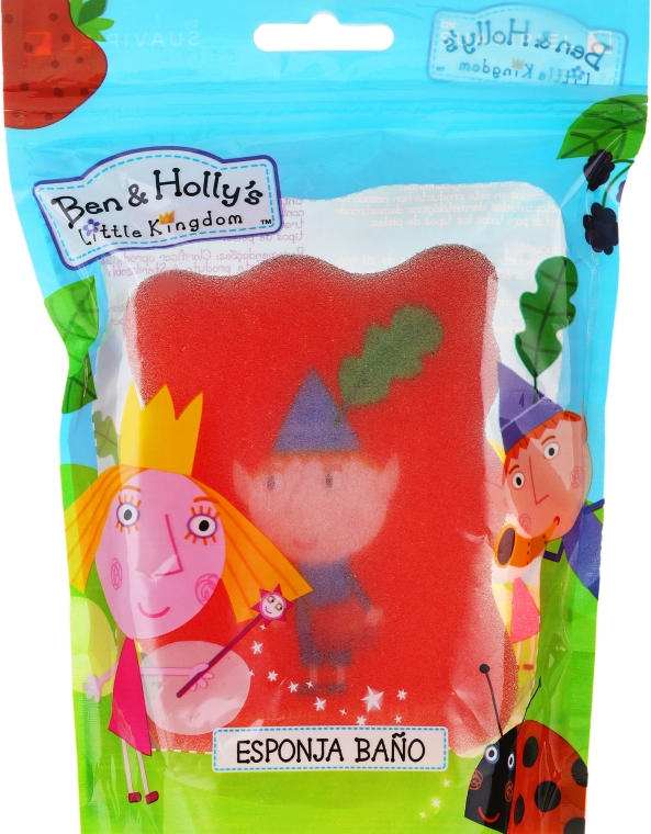 Gąbka kąpielowa dla dzieci, Małe królestwo Bena i Holly, Ben, czerwona - Suavipiel Ben & Holly — Zdjęcie N3