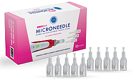 Kup Zestaw wymiennych głowic do mezorollera - ORA Electric Microneedle Roller Derma Pen Replacement Heads 10 Heads Kit